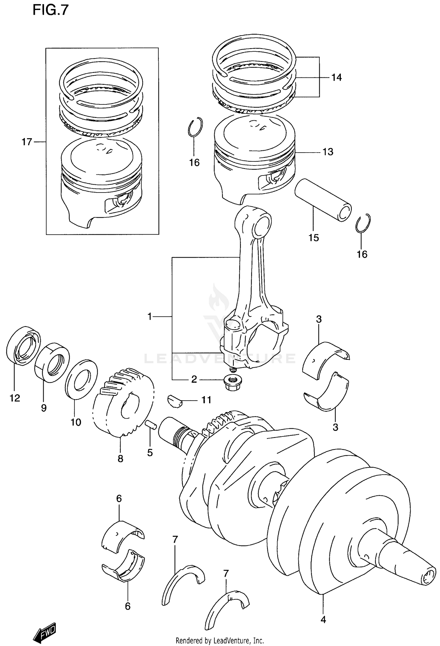 CRANKSHAFT PISTON