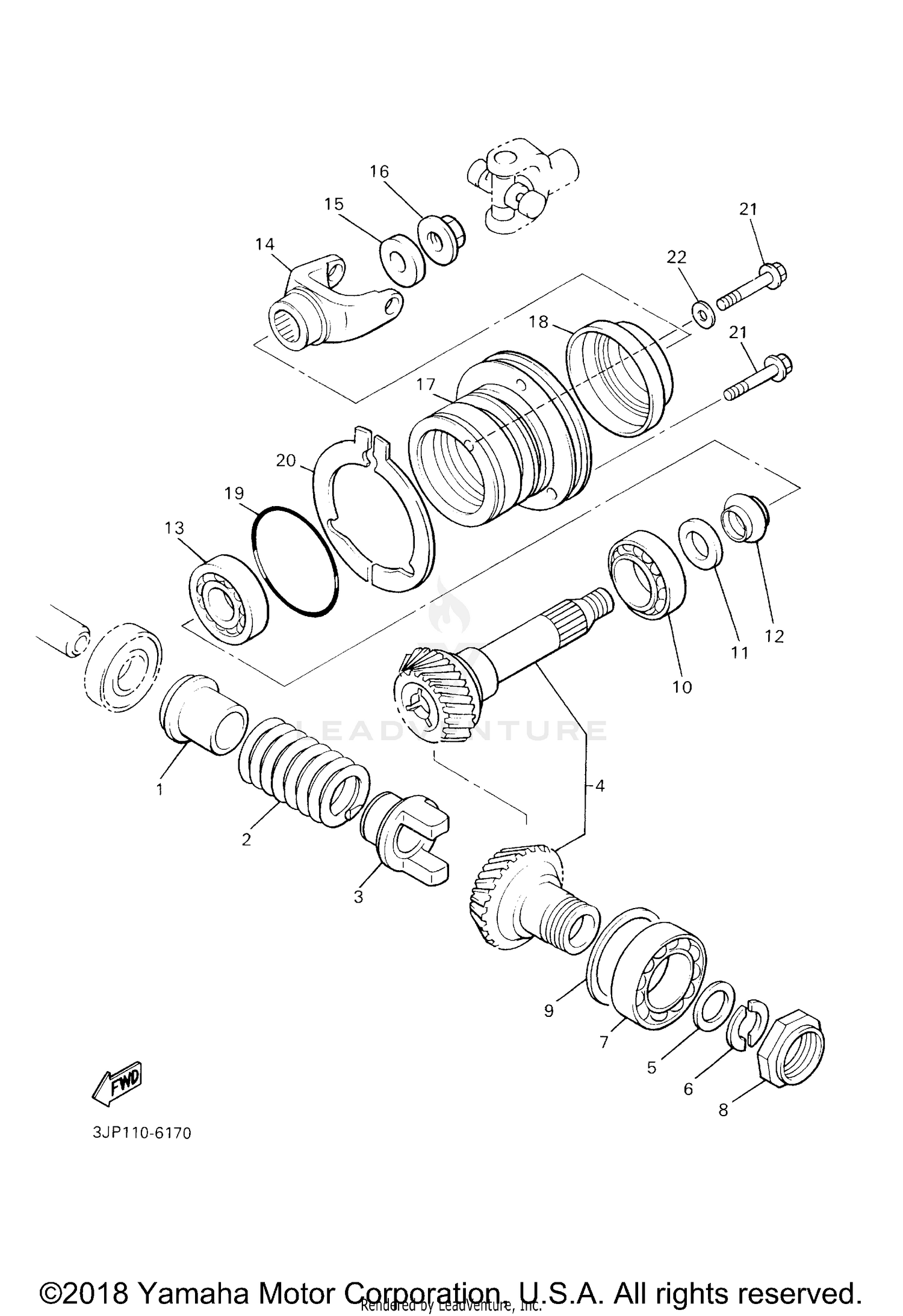 MIDDLE DRIVE GEAR