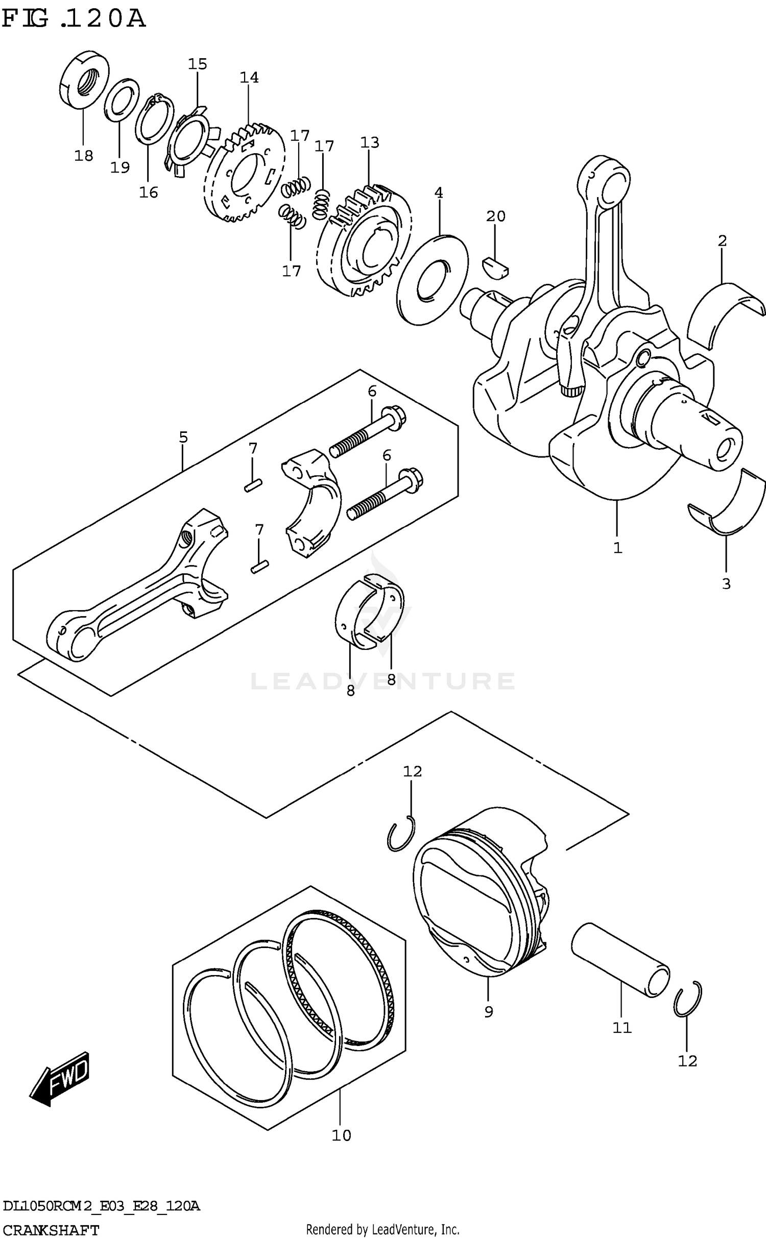 CRANKSHAFT & PISTON