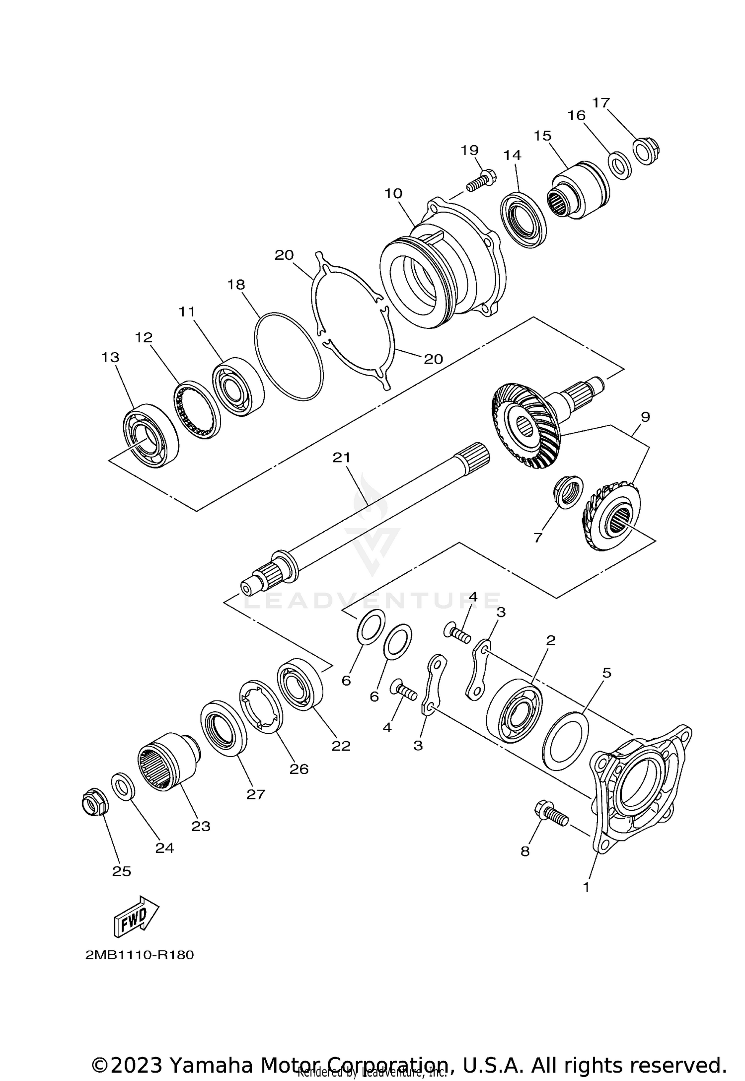 MIDDLE DRIVE GEAR