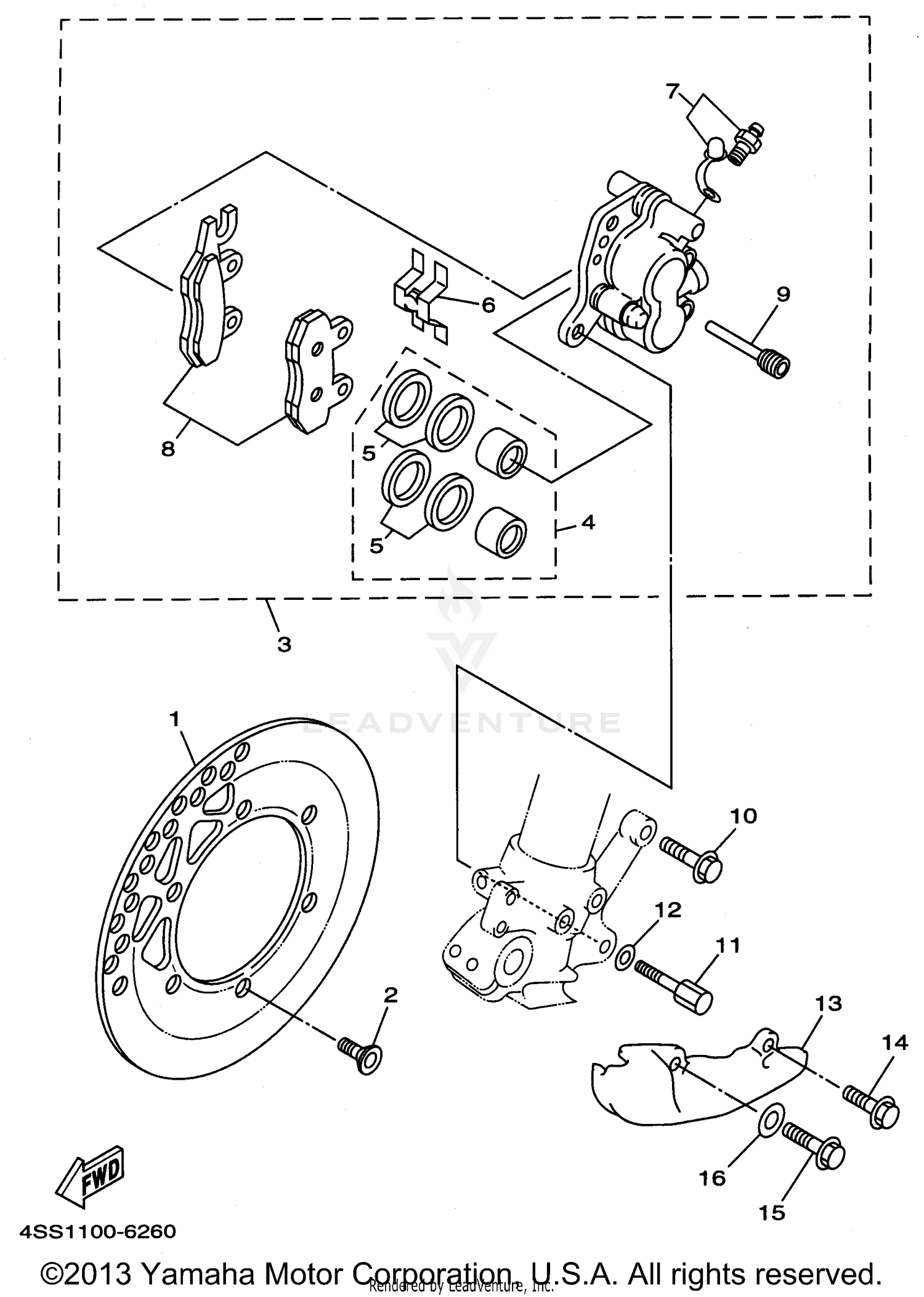 FRONT BRAKE CALIPER