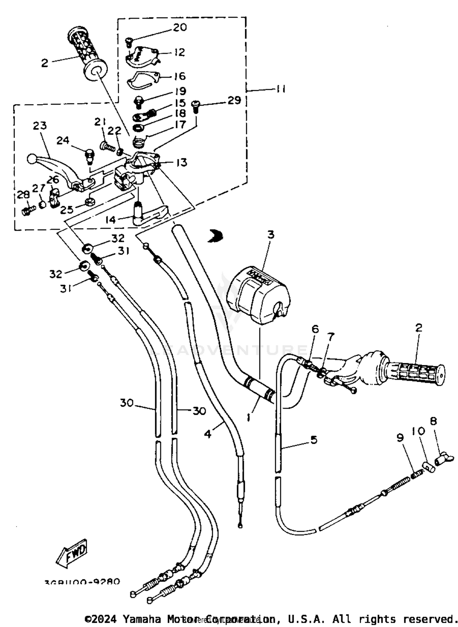 HANDLEBAR - CABLE