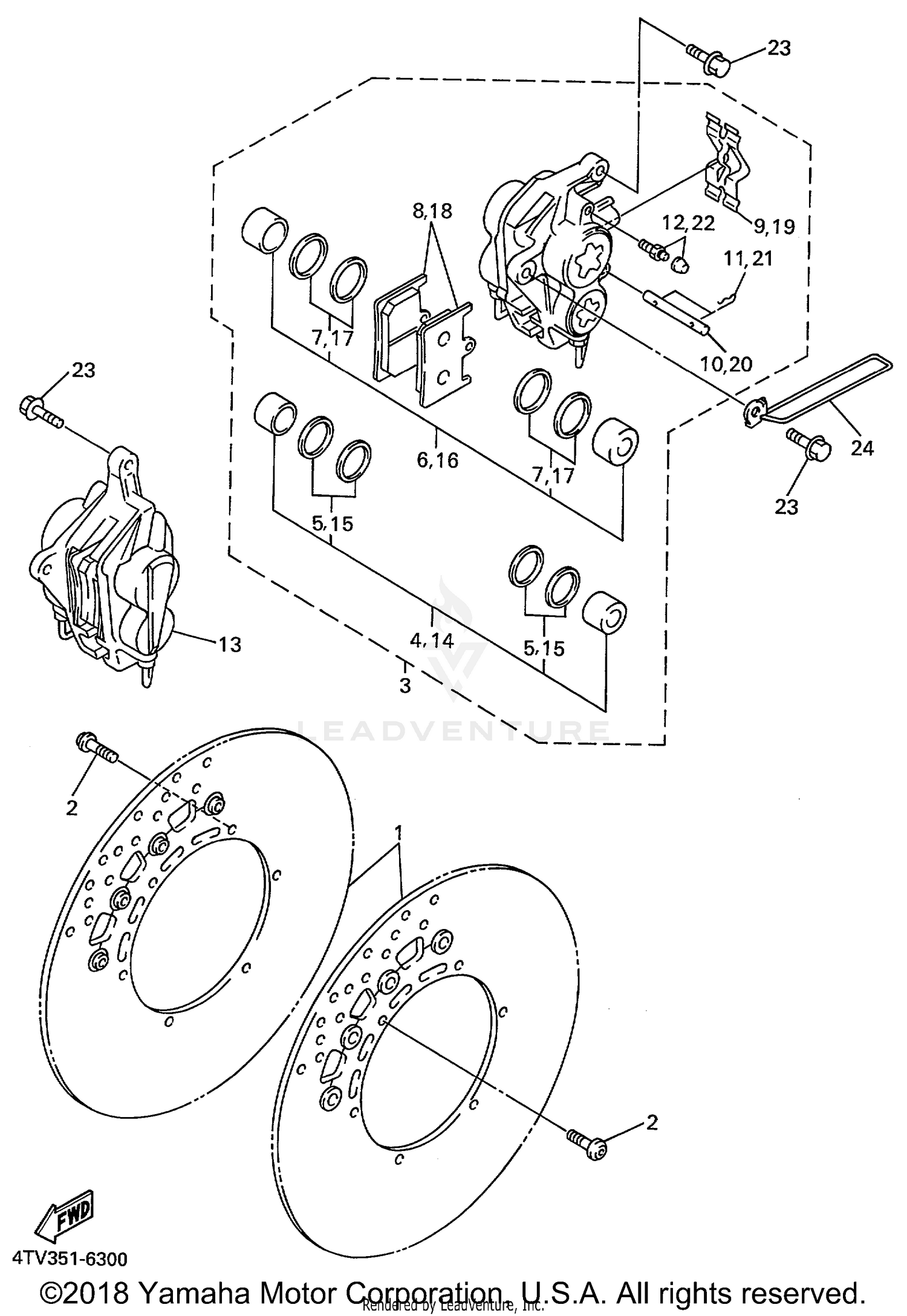 FRONT BRAKE CALIPER