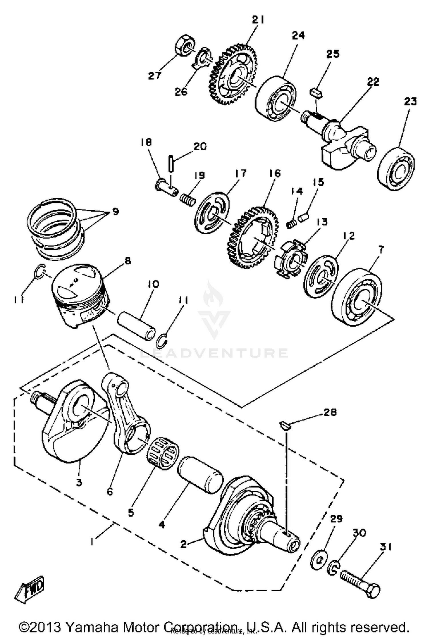 CRANKSHAFT PISTON
