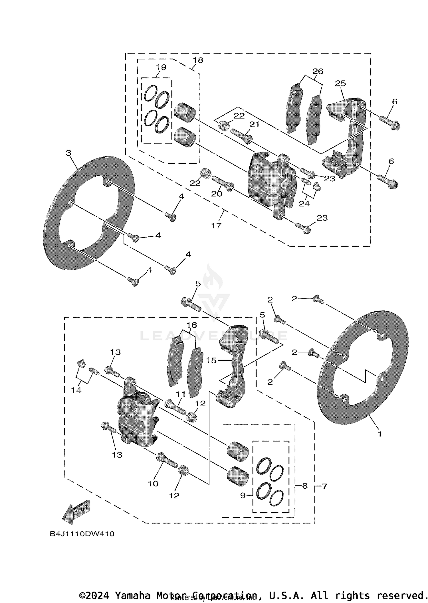 FRONT BRAKE CALIPER