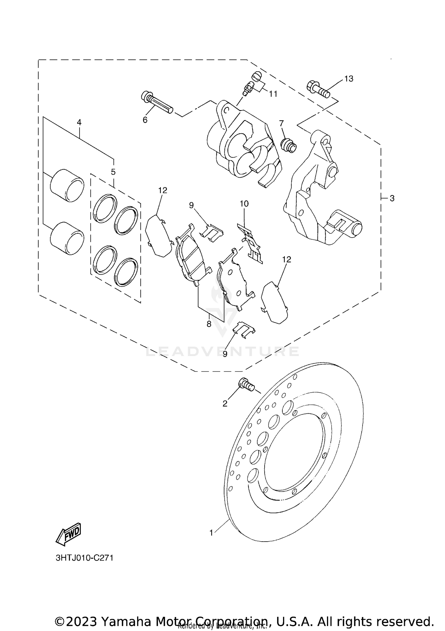 FRONT BRAKE CALIPER