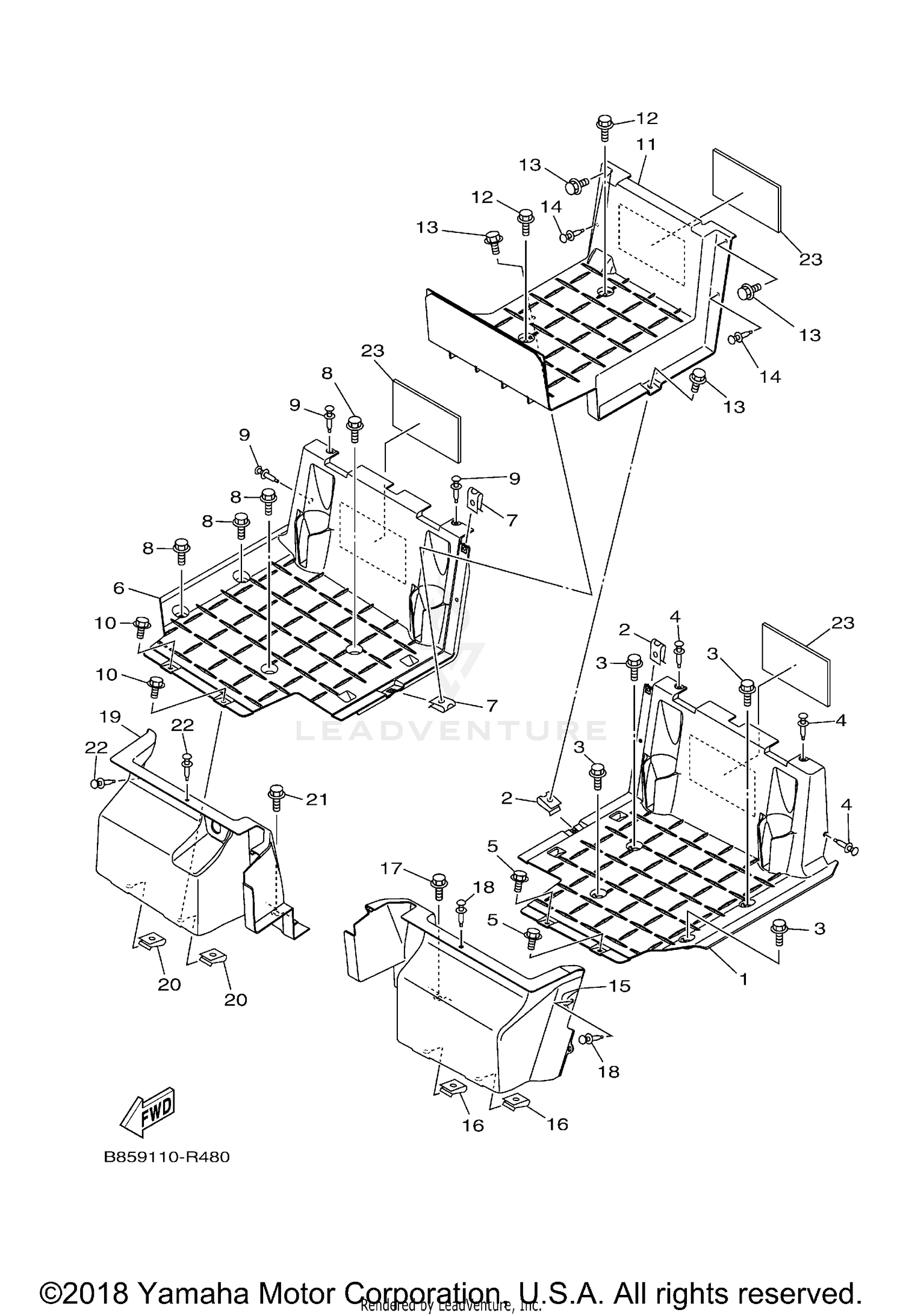 STAND FOOTREST 2