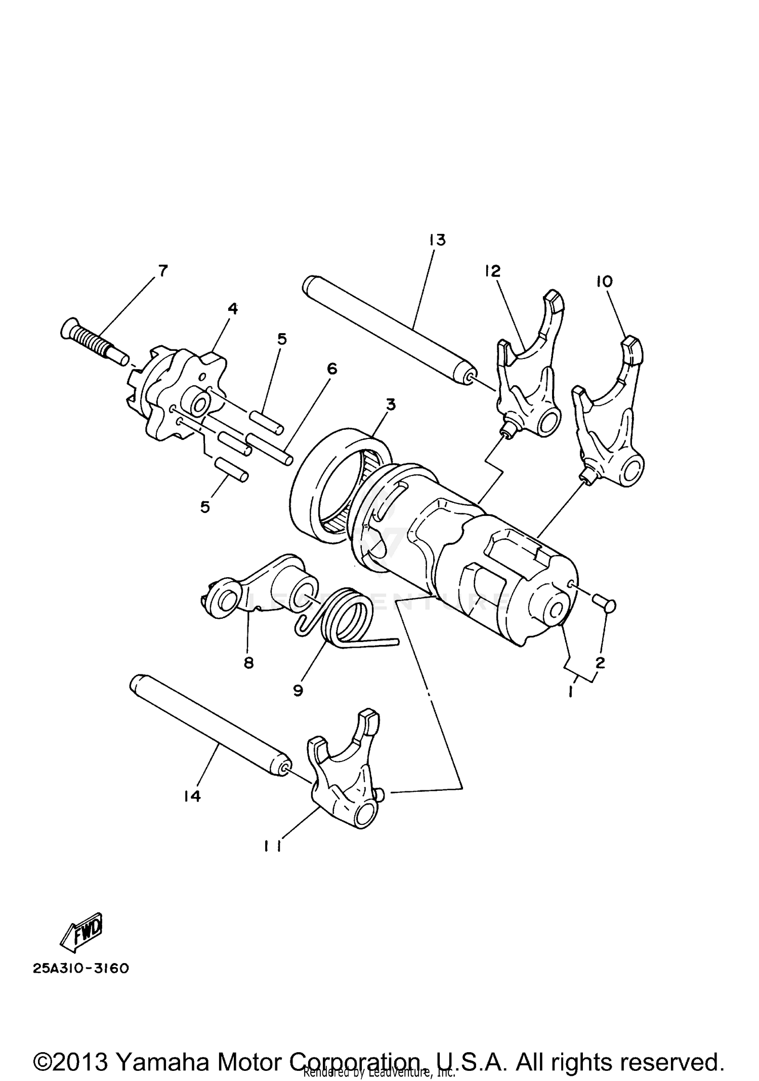 STEERING HANDLE CABLE