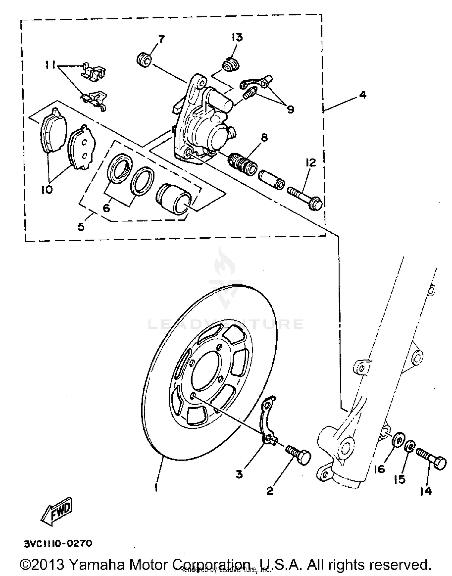 FRONT BRAKE CALIPER
