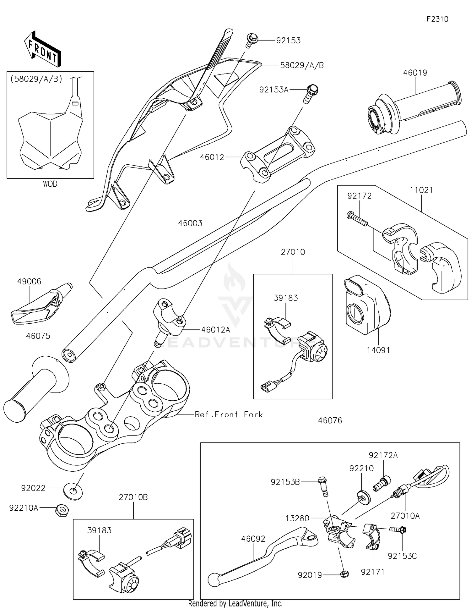 HANDLE SWITCH LEVER