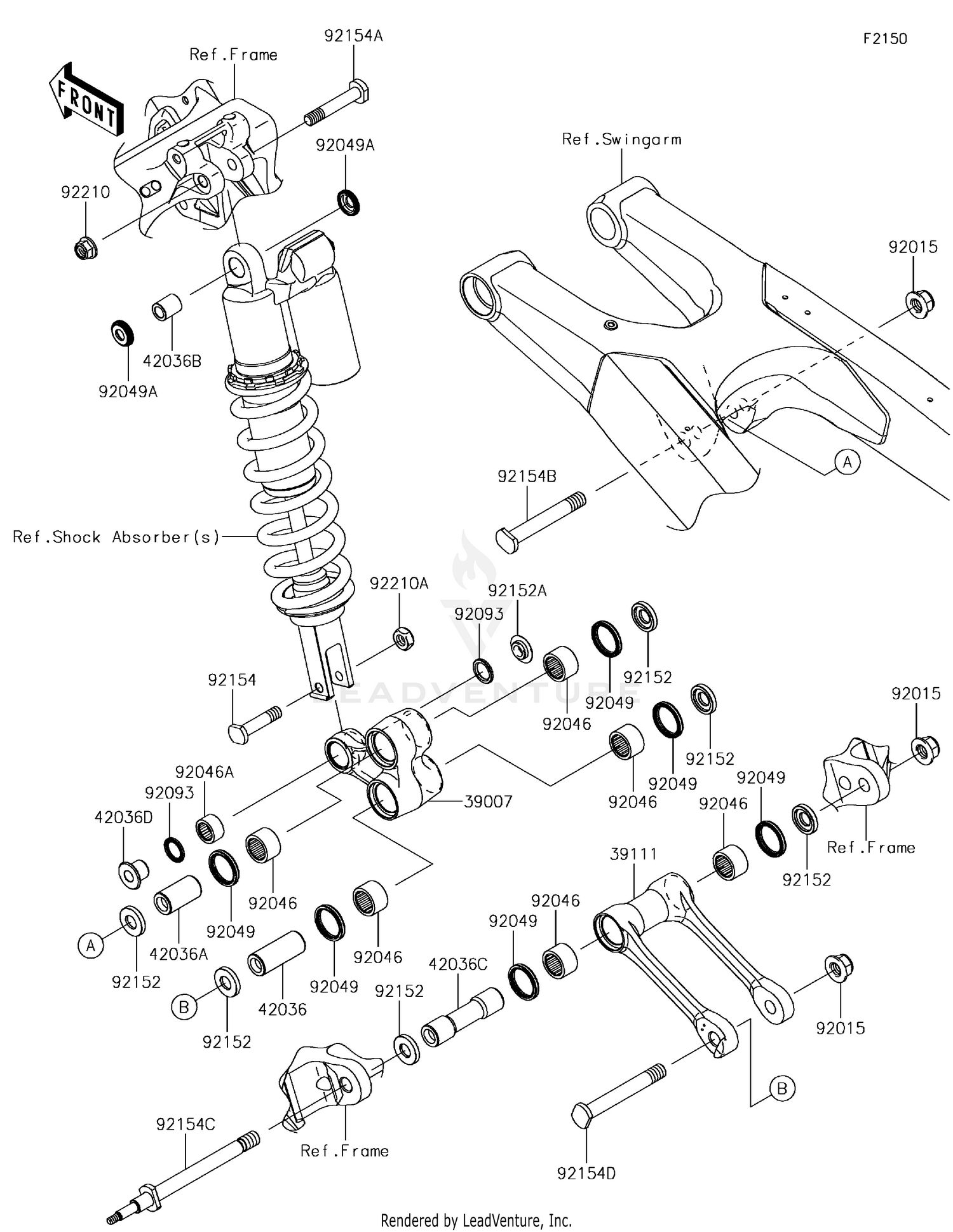 REAR BRAKE CALIPER