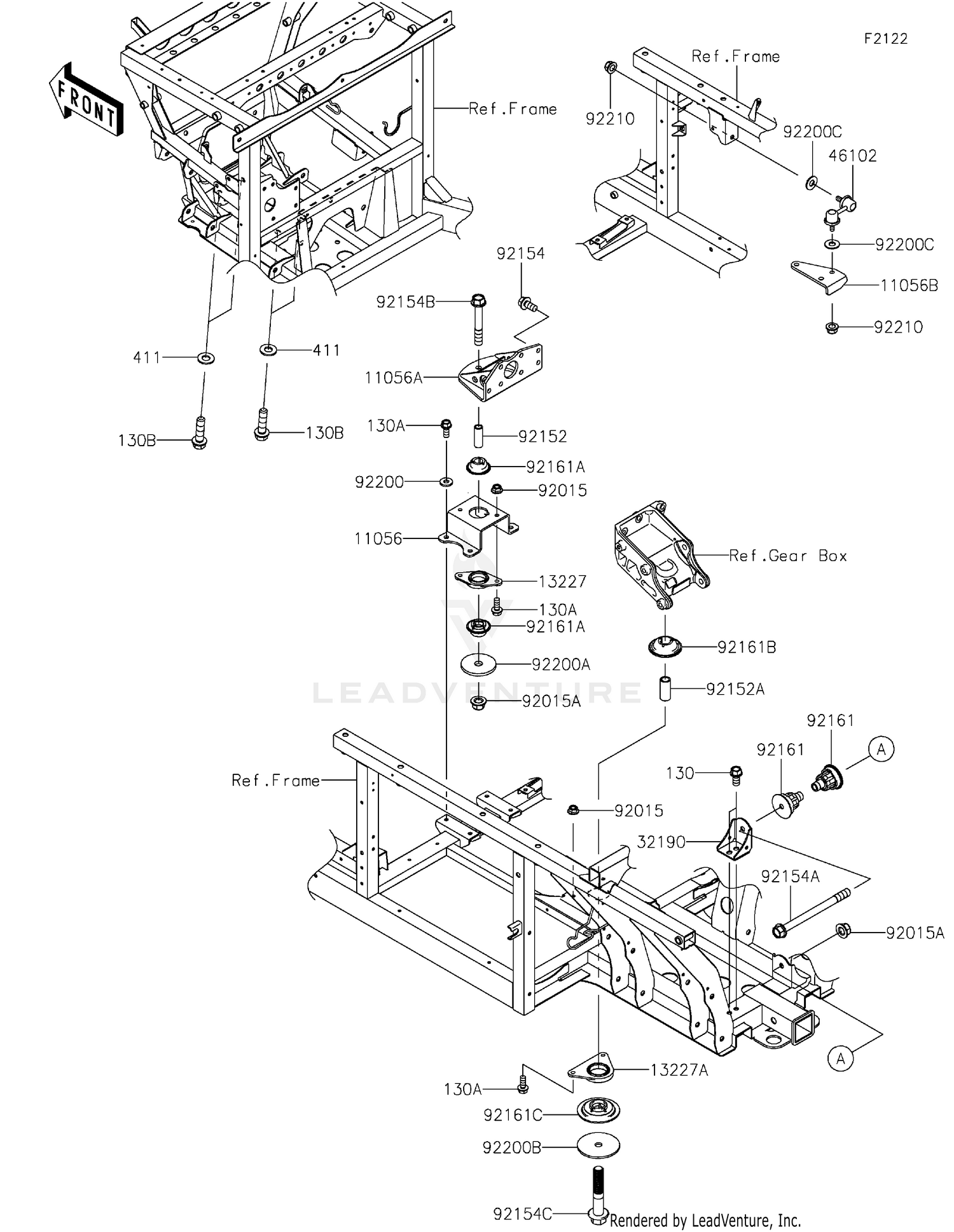 REAR BRAKE CALIPER