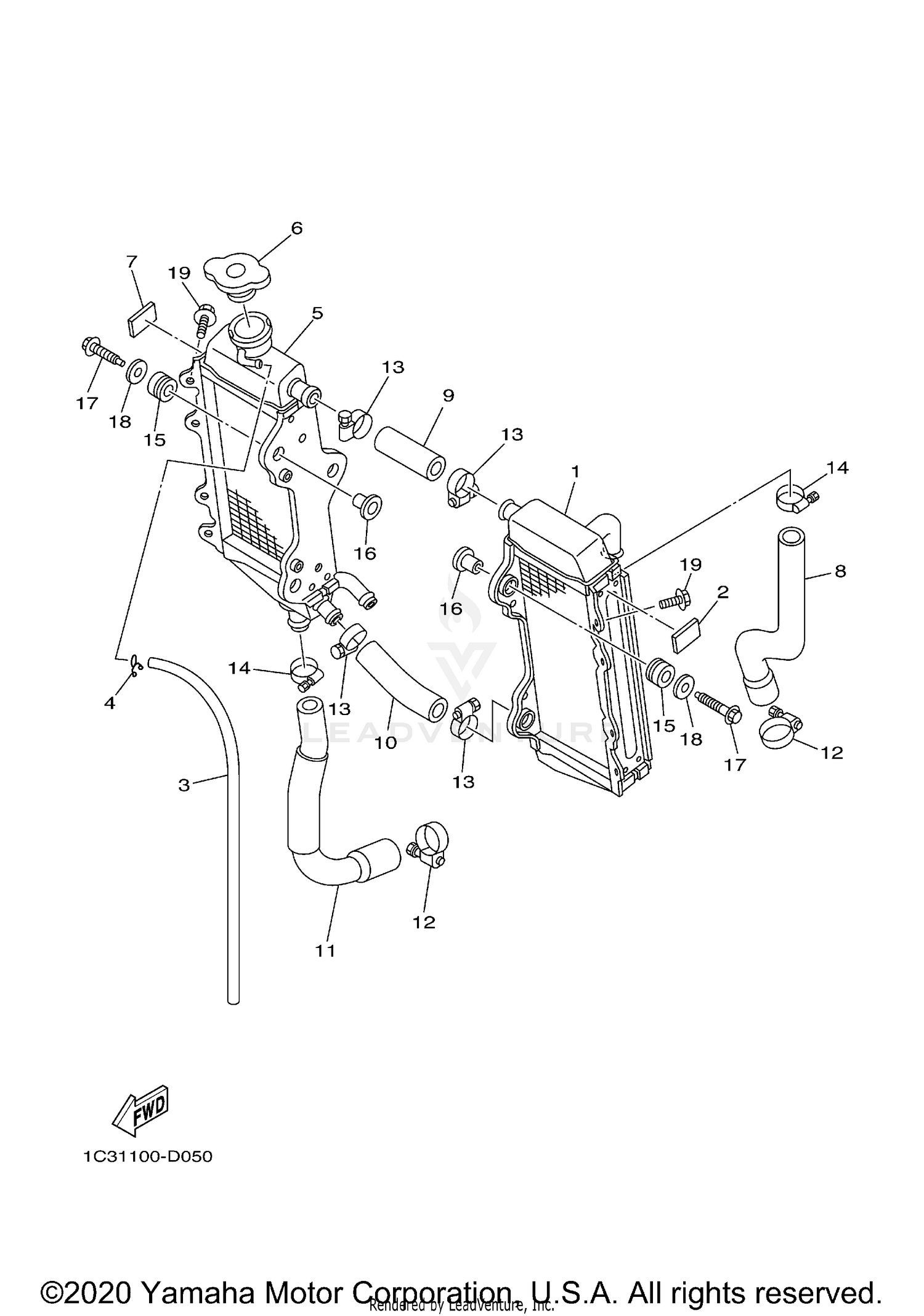 REAR BRAKE CALIPER