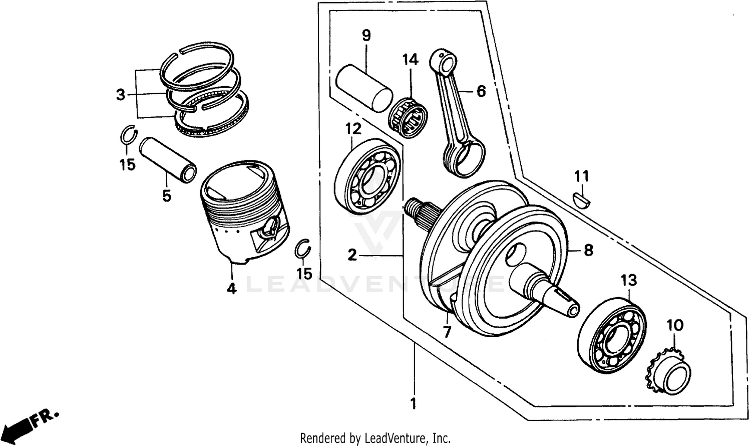 REAR BRAKE CALIPER