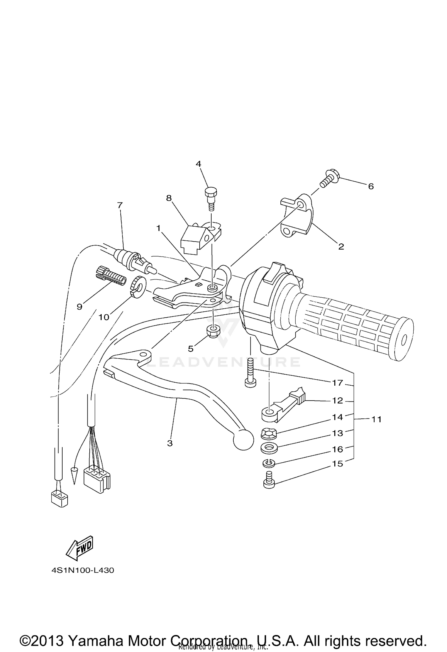 HANDLE SWITCH LEVER