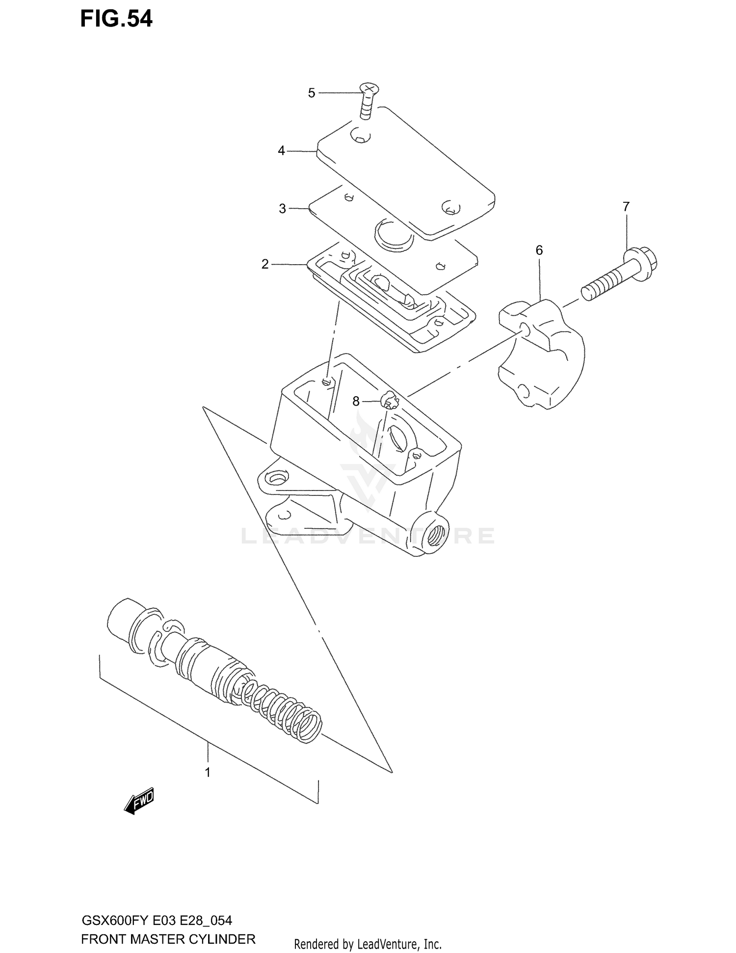 REAR BRAKE CALIPER